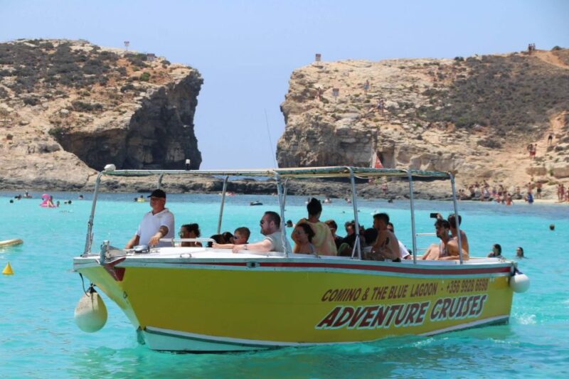 Sliema: Boat Trip to Comino Blue Lagoon, Gozo, and Caves - Exploring Crystal Lagoon and Comino Blue Lagoon