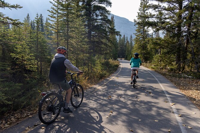 Small Group E-Bike Tour the Banff Local Explorer - Majestic Bow Falls and the Town of Banff