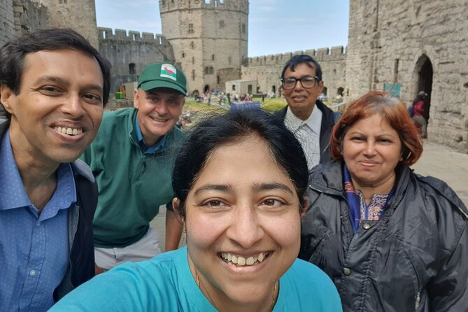 Small group Holyhead shore excursion in Caernarfon castle - Crossing the Menai Suspension Bridge on the Return Journey