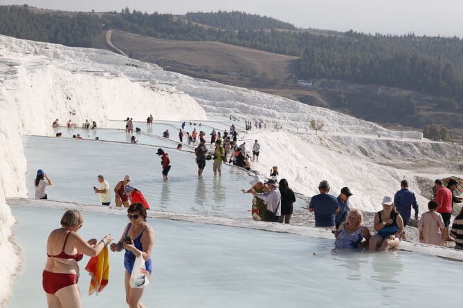 Small Group Pamukkale Tour From Kusadasi or Selcuk Hotels - Exploring the Natural Wonder of Pamukkale Thermal Pools