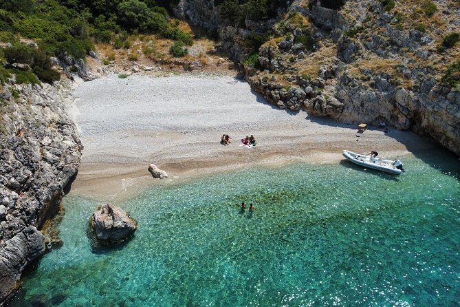 Small Group Speedboat Excursion to Haxhi Ali and Dafina Caves - Bristani Bay: Mountain Meets Sea