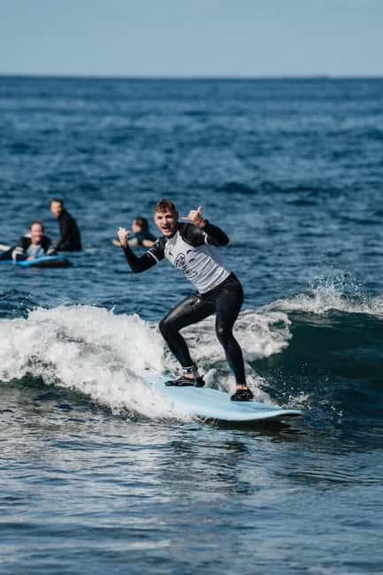 Small Group Surf Lesson in Playa de las Américas - Starting at the Meeting Point in a Shopping Center