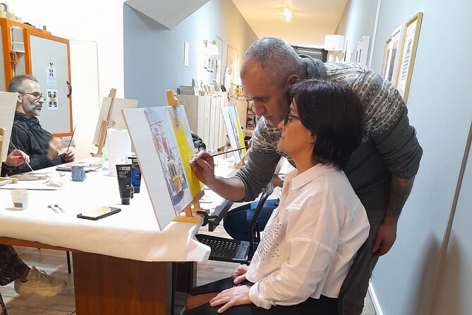 Small Painting Group with a Local Artist in Porto - The Acrylic Painting Workshop: Techniques and Step-by-Step Guidance