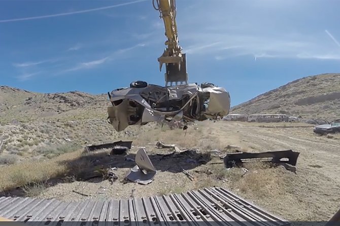 Smash and Grab at Adrenaline Mountain - Safety and Age Restrictions for the Car Crushing Experience