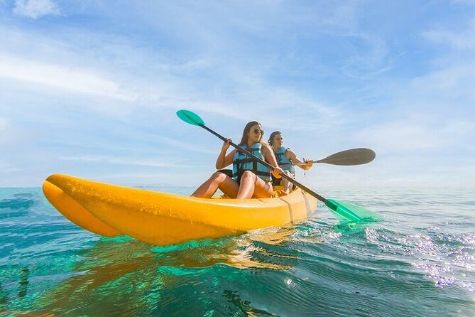 Snorkeling all Day Garrafon Reef Park VIP Isla Mujeres & Kayacking & Beach Club - Ziplining and Other Park Attractions