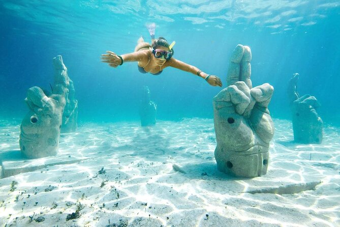 Snorkeling in Isla Mujeres and Underwater Museum - Lunch at a Beach Club: Tikinxic and Relaxation