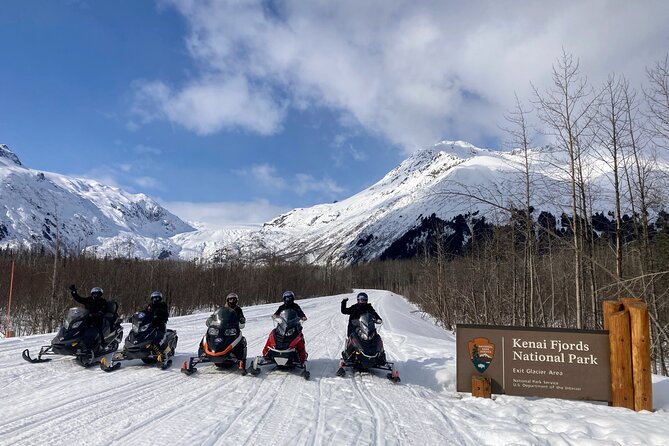 Snowmobile and Snowshoe Dual Adventure in Kenai Fjords NP - Exploring Exit Glacier with Snowshoes and Snowmobiles