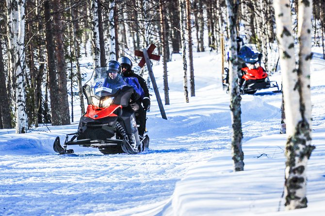 Snowmobile Driving - Morning start - Exciting Snowmobile Adventure in Rovaniemi with Guided Support