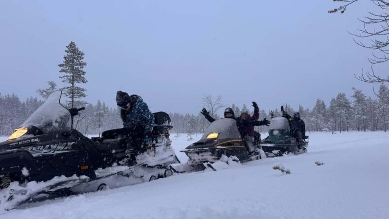 Snowmobile tour through the fabulous landscape of Lapland - Exciting Snowmobile Ride Through Lapland’s Winter Wonderland