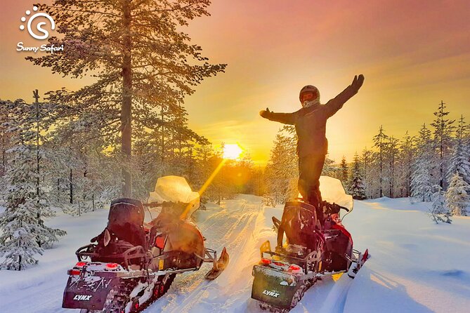 Snowmobile Whole Day Adventure - Small Group - Thrilling Full-Day Snowmobile Adventure in Rovaniemi with Sunny Safari