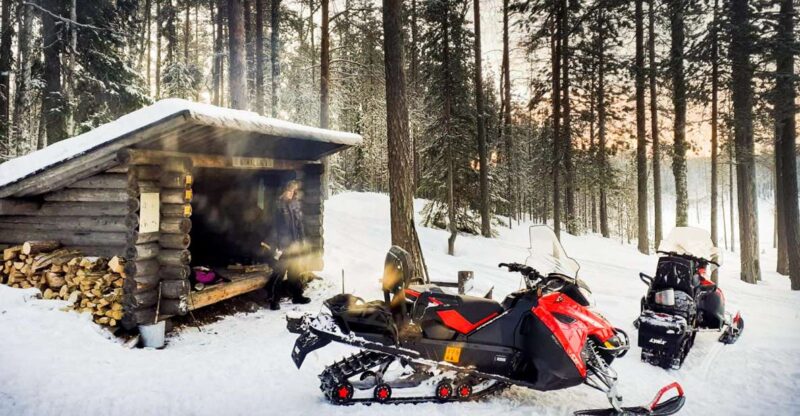 Snowmobile Whole Day Adventure - Small Group - Exciting Arctic Snowmobiling with a Small Group in Lapland