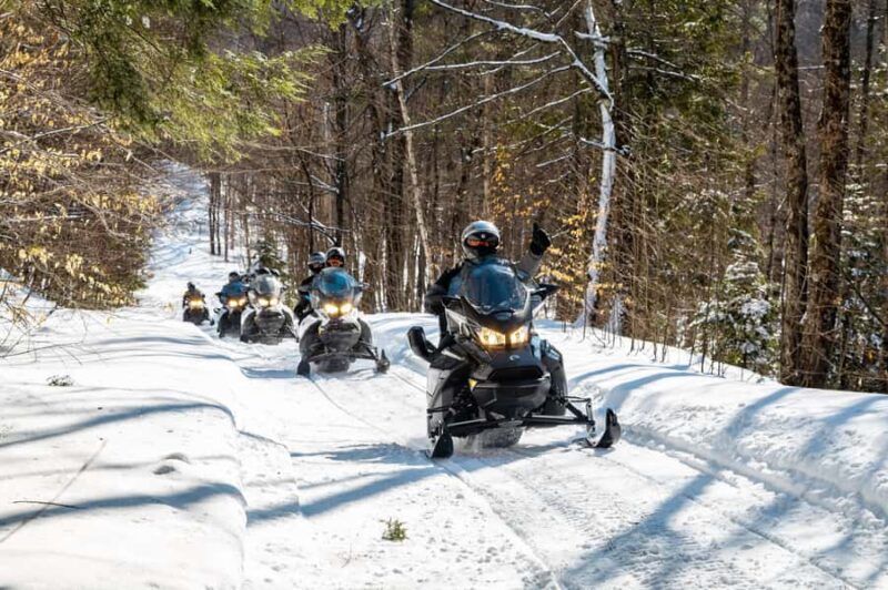 Snowmobiling Upper Laurentians 2hrs near Mont-Tremblant - The Experience’s Pacing and Group Dynamics