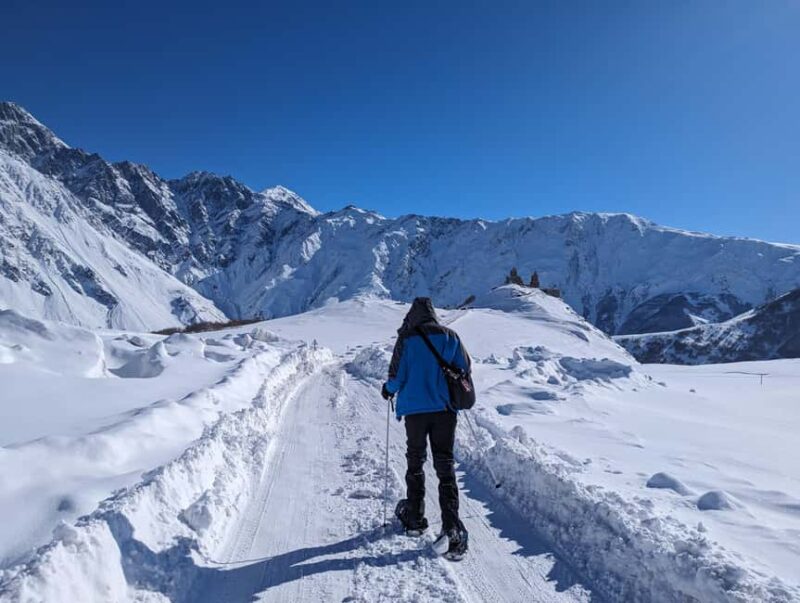 Snowshoeing in Kazbegi - The Mountain Ridges and Panoramic Pass