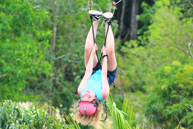 Solo ATV 4 Ziplines, Lunch, Transportation and Tequila Tasting - Zipline Course: Four Thrilling Lines