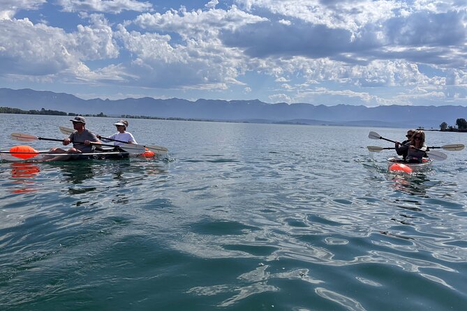 Sommers Bay Clear Kayak Tour// Flathead Lake - Unique Features of the Clear Kayaks