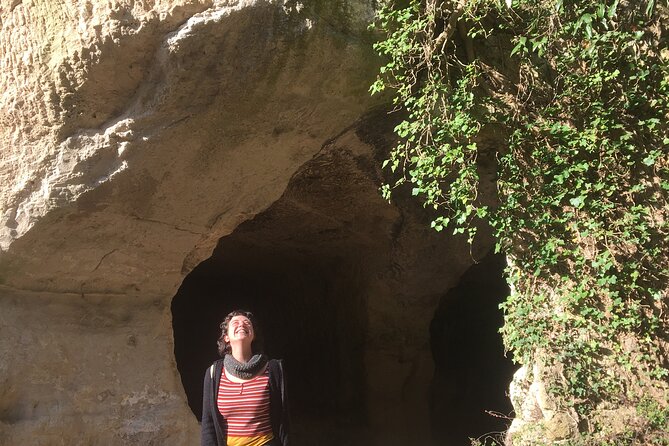 Sorano and its wonders, The Vie Cave and wine cellars - Views from the Opposite Hill: A Panoramic Perspective