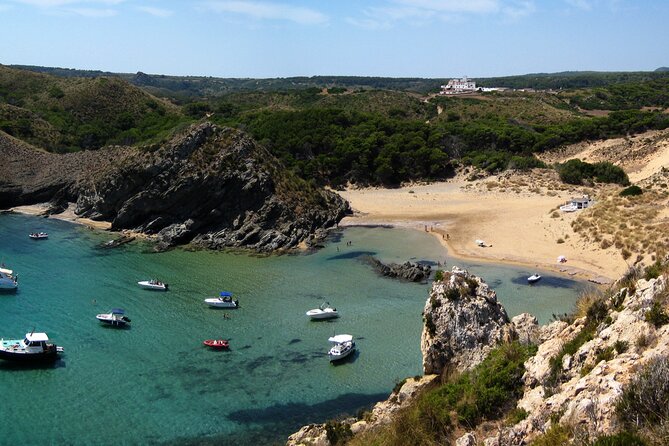 Speedboat excursion through the coves of northern Menorca - Secluded Charm of Calan Tosqueta and Rugged Coastal Views