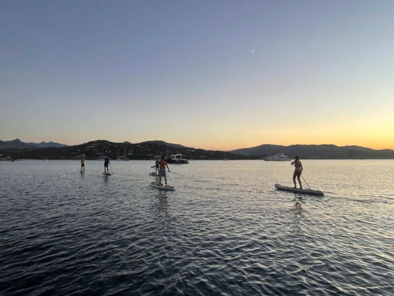 Spiaggia delle vacche SUP paddleboard tour sunset aperitif - Glide Back to Cala Girgolu and Sunset Views