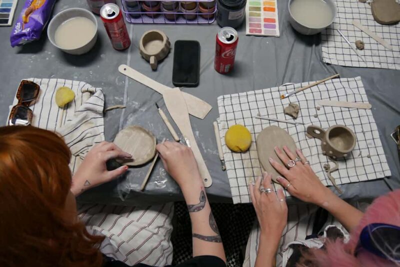 Split: 3-hour Freestyle Ceramics Workshop - Learning Basic Handbuilding Techniques in a Relaxed Setting