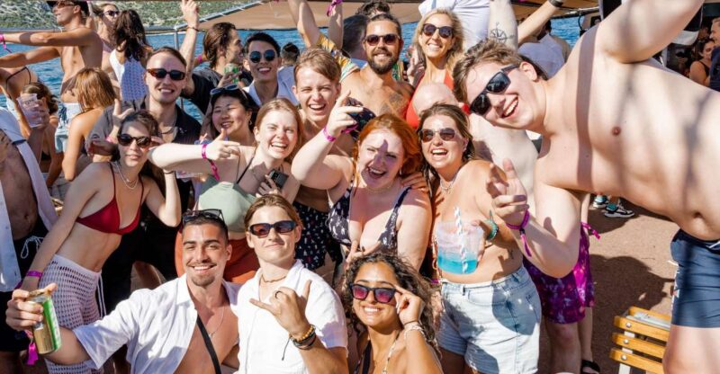 Split: Blue Lagoon Boat Party with DJs, Shots & After-Party - The Blue Lagoon Swim Stop: Crystal Waters and Relaxation