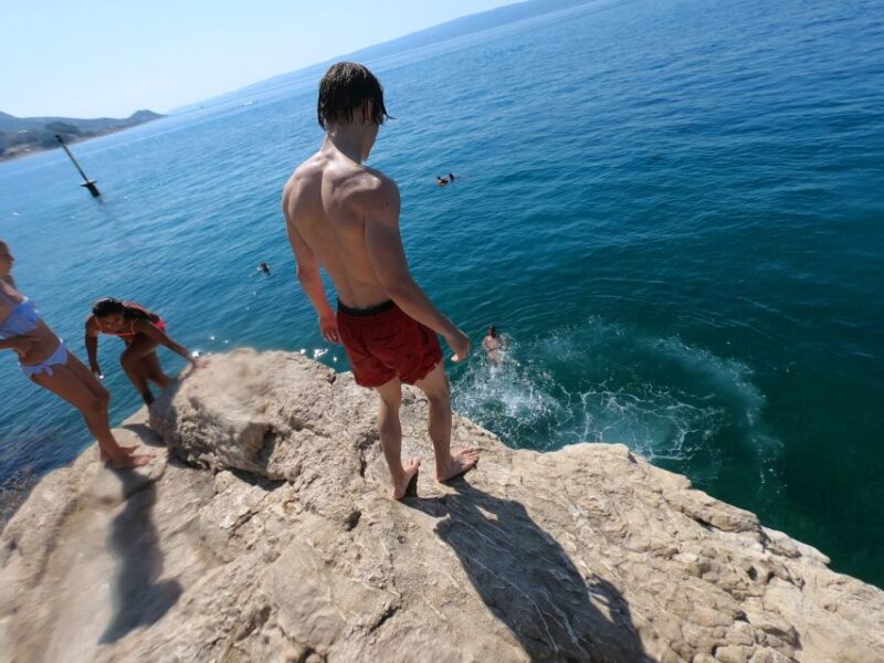 Split: Guided Kayak Adventure Tour - Cliff Jumping and Snorkeling at Stobres White Cliffs