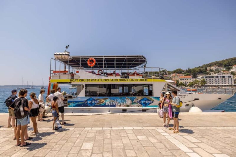 Split: Hvar, Bra, and Pakleni Cruise with Lunch and Drinks - Key Points