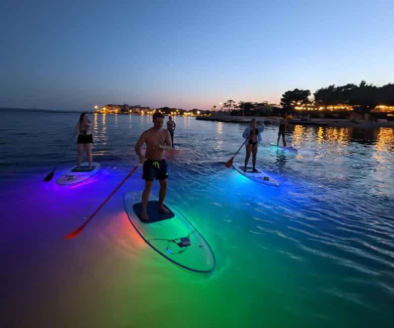 Split: Transparent SUP night Glow tour - The Unique Glow of Illuminated Transparent SUP Boards