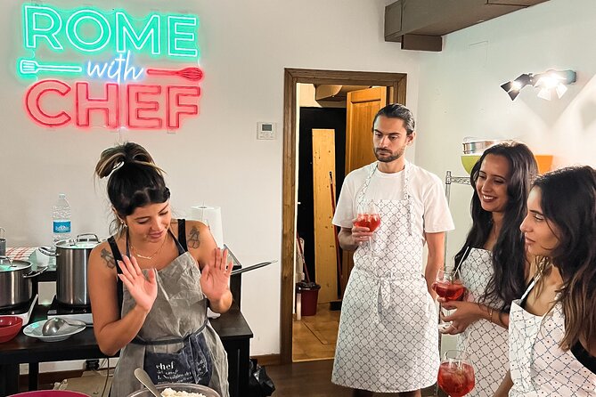 Spritz and Spaghetti: Small Group Tipsy Cooking Class - Enjoying Your Handmade Pasta at the End