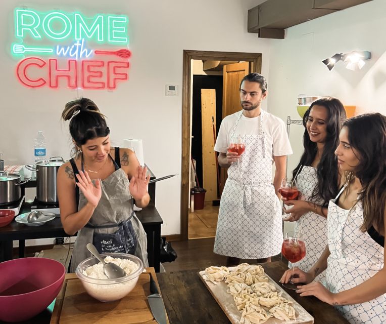 Spritz & Spaghetti: Pasta-Making Class with Drinks in Rome - Enjoying a Roman Feast with Drinks