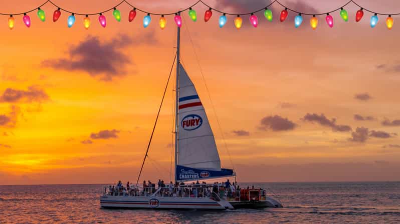 St Augustine: Nights of Lights Sunset Sail with Live Music - Sunset Views and the Holiday Lights Experience