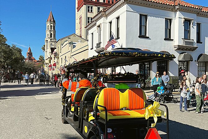 St. Augustine Private Tour on Premium Electric Cart with Pick Up - Comfortable, Eco-Friendly Transportation with a Private Group