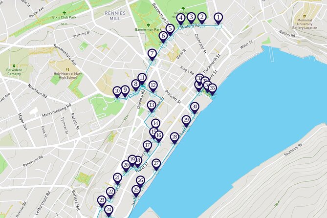 St. John's Audio Walking Tour - Key Points