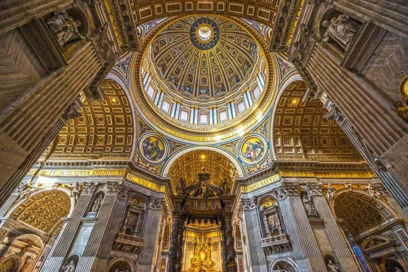 St. Peter's Basilica, Optional Dome Access & Rome Audio App - The Optional Dome Access with Lift Offers Unique Perspectives of the Basilicas Mosaics
