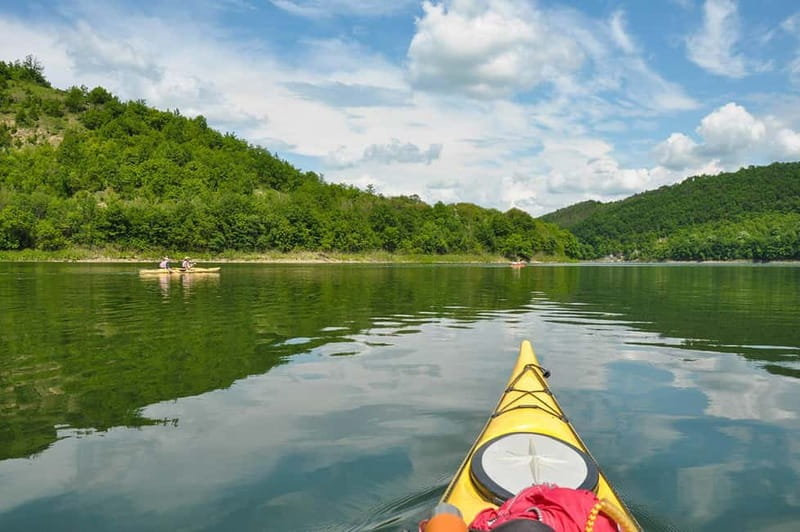 Stamboliski dam lake kayaking day tour - Navigating the Overgrown Forest and the Rositsa River