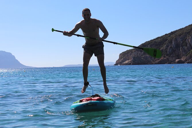 Stand Up Paddle With Dolphins, aperitif and pictures - Accessing the Small Beaches and the Figarolo Stop