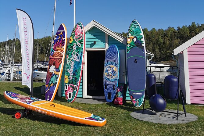 Stand up paddleboard adventure in Leangbukta - The Equipment and Comfort Provided