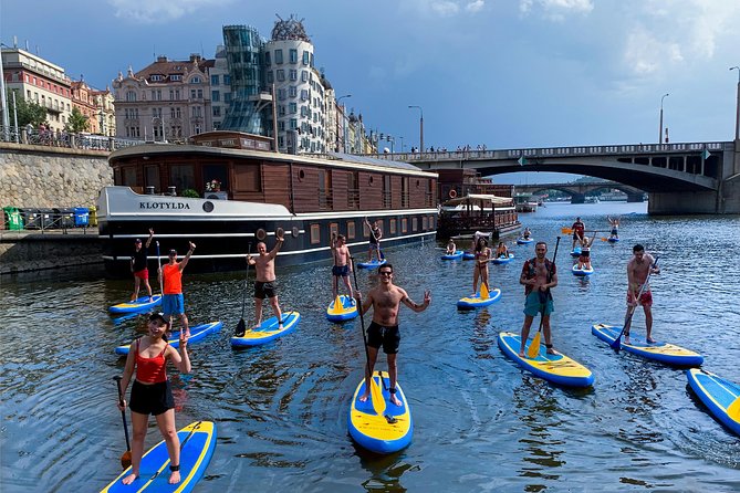 Stand-Up Paddleboarding on the Vltava River in Prague - Paddling Beneath Prague’s Bridges