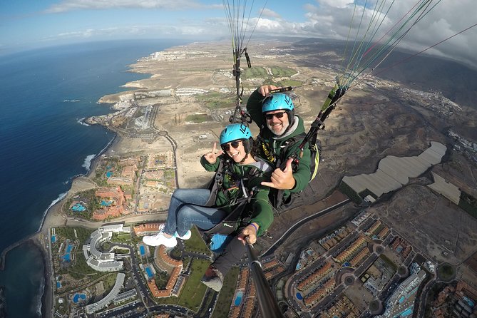 Standard Paragliding Tandem Flight over Adeje, Tenerife South - The Optional Photo and Video Package
