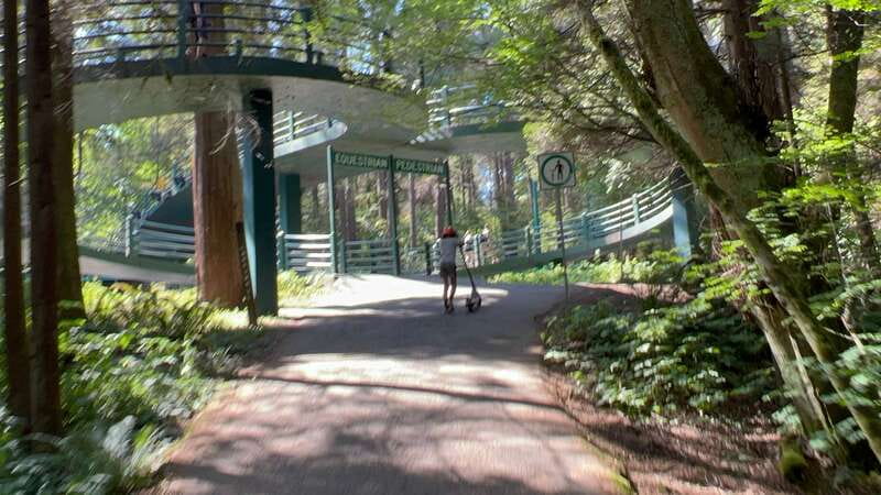 Stanley Park EUC & E-scooters loop tour - Riding Through Forest Trails and Scenic Viewpoints