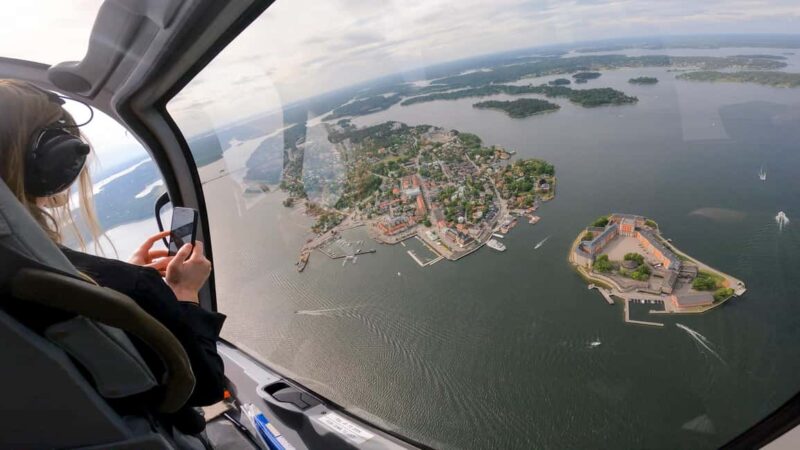 Stockholm 30-minute Private Helicopter Tour with Vaxholm - Departure from Bromma Airport and Easy Access