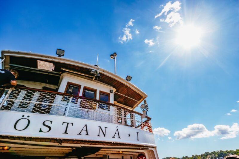 Stockholm: City Archipelago Sightseeing Cruise with Guide - Starting Point at Strandvägen and Historic Ships