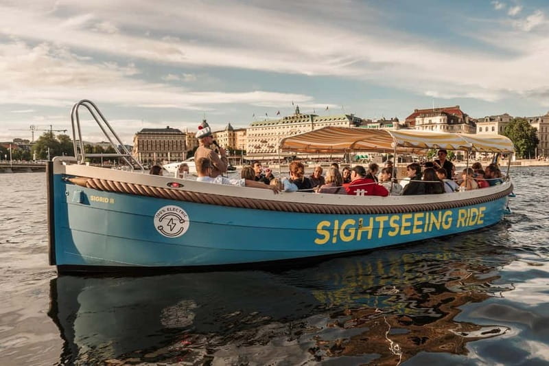 Stockholm: Guided City Sightseeing Open Electric Boat Tour - Key Points