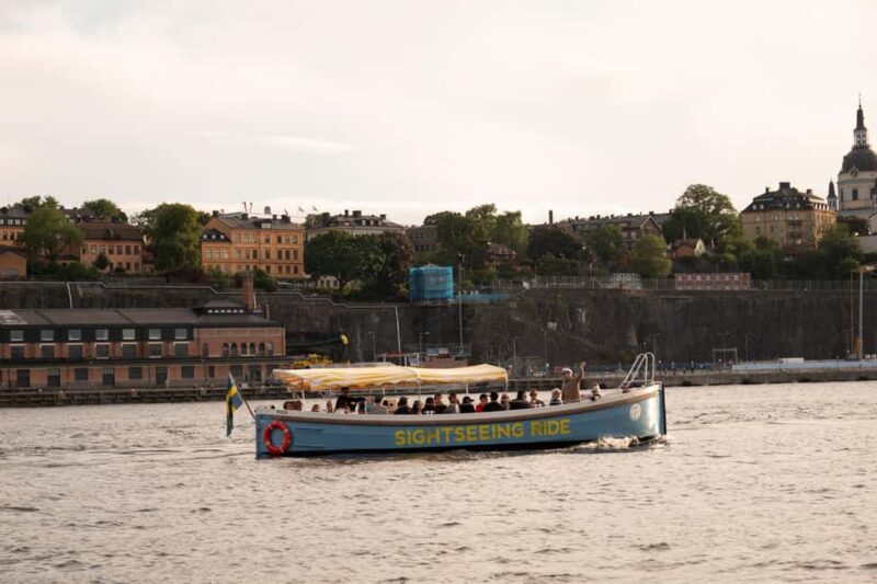 Stockholm: Guided City Sightseeing Open Electric Boat Tour - The Route and Highlights Viewed