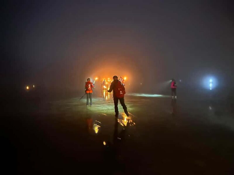 Stockholm: Ice Skating with fire & chance of Northern Lights - The Experience of Night Sky and Aurora Borealis