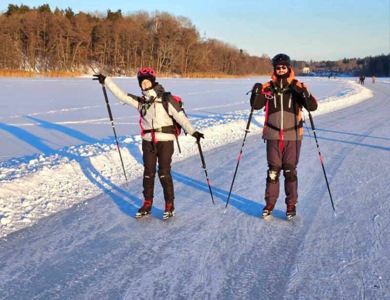 Stockholm: Nordic Ice Skating for Beginners on a Frozen Lake - Second Guided Tour and More Ice Skating