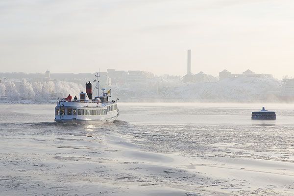 Stockholm: Winter Boat Tour with Guide - Outdoor Seating with Cushions and Blankets
