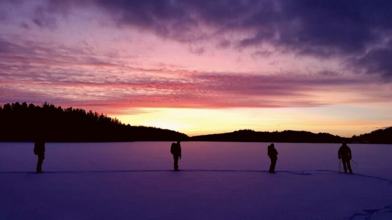 Stockholm: Winter Snowshoe Full-Day Hike - Enjoying a Warm Lunch by a Campfire in the Heart of Nature