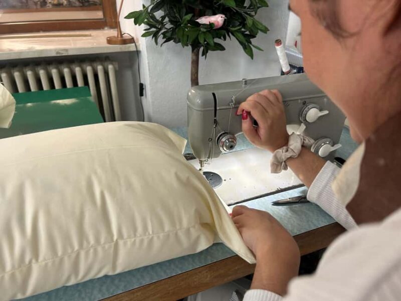 Stuff YOUR own pillow at Betten Huber in Augsburg - Key Points