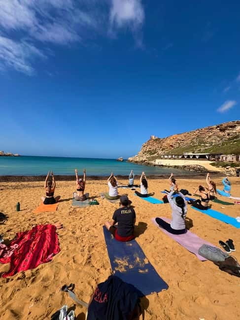 Sunday: Ghajn Tuffieha (Riviera) Beach Yoga Class - What to Expect During the 75-Minute Yoga Class