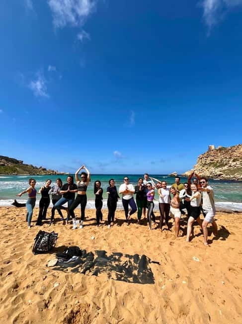 Sunday: Ghajn Tuffieha (Riviera) Beach Yoga Class - The Experience Provider: Yoga Malta